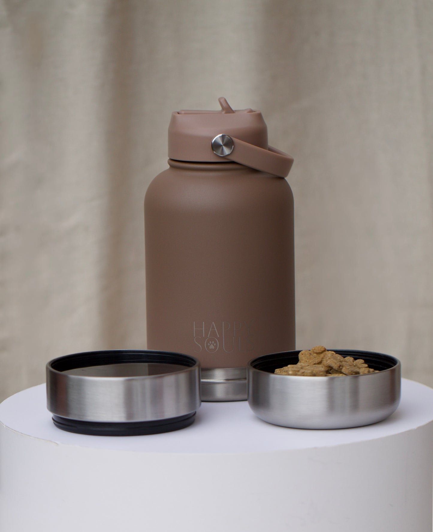 Buttermilk | Portable Dog Water Bottle with Bowls - For Travel & Hikes
