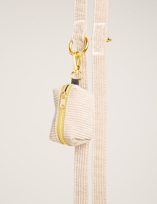 Always Chic | Corduroy Poop Bag Holder – Soft Taupe