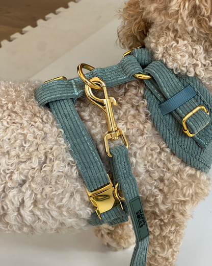 Wild & Free | Corduroy Dog Harness – Sage Green