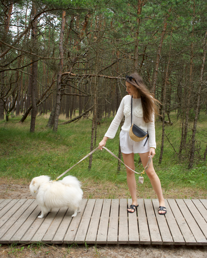 Always Chic | Corduroy Dog Harness – Soft Taupe