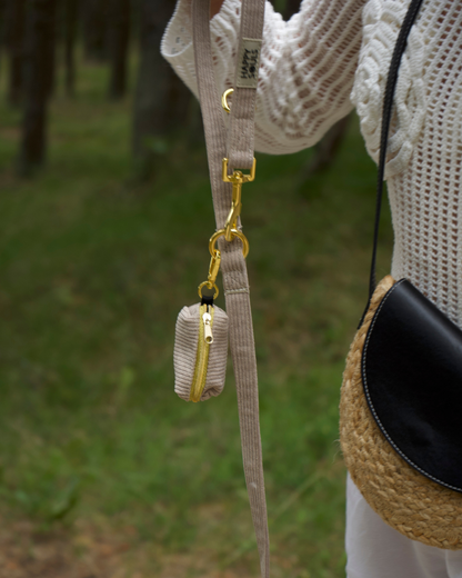 Always Chic | Corduroy Dog Harness – Soft Taupe