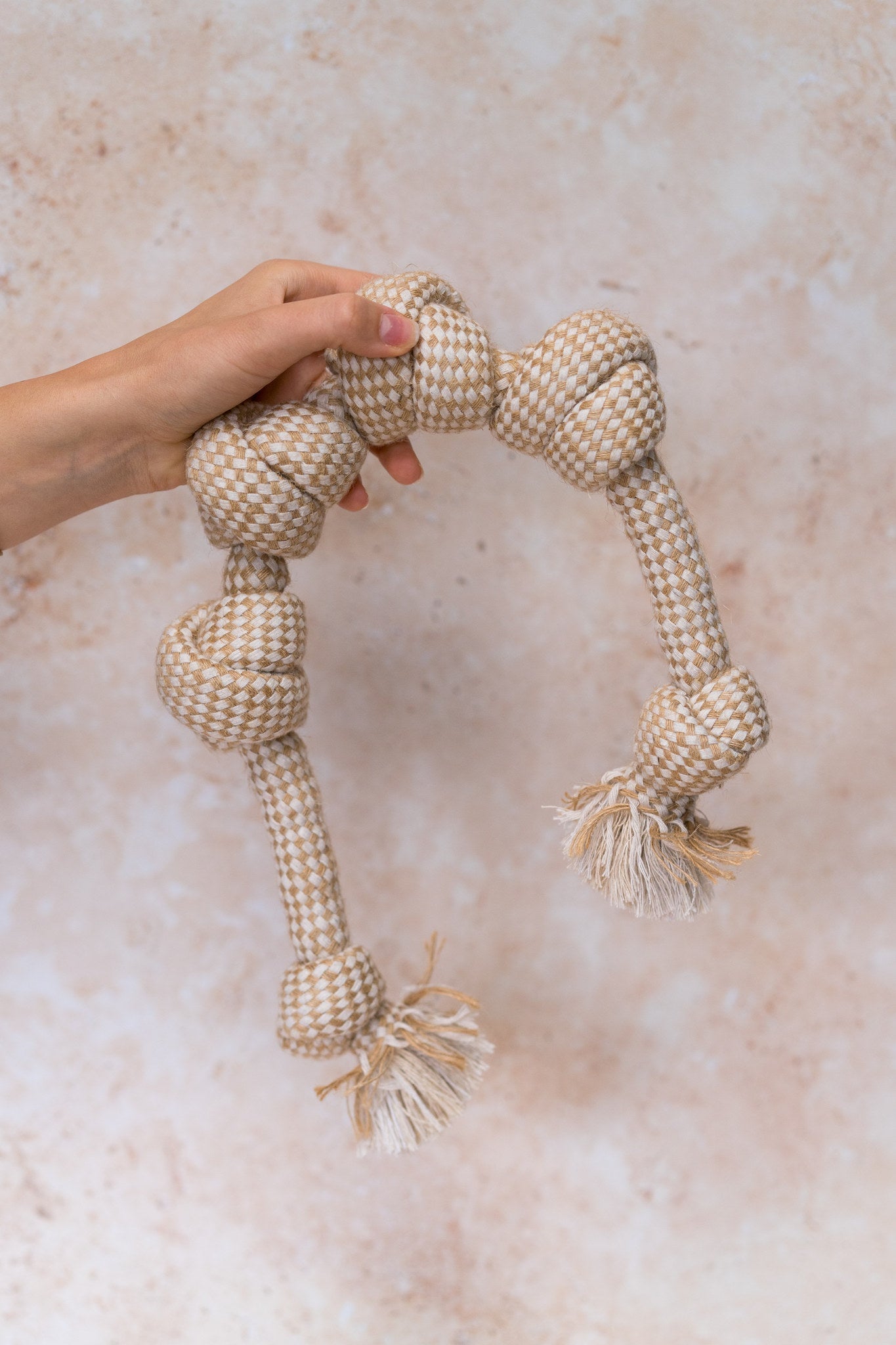 “Triple Knot Rope” Hemp & Cotton Blend Rope Toy