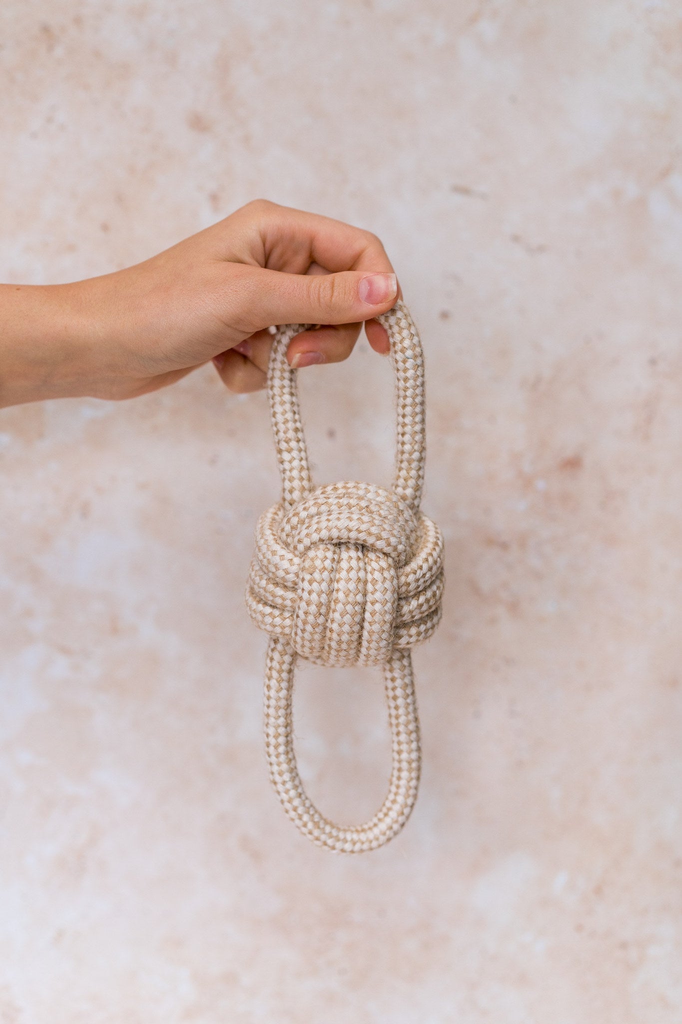 “Dual Loop Ball” Cotton & Hemp Rope Toy