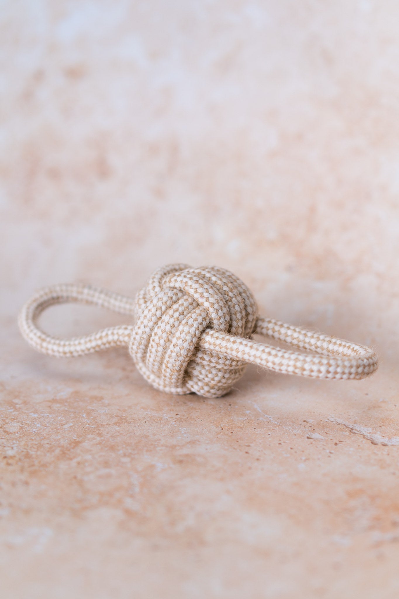 “Dual Loop Ball” Cotton & Hemp Rope Toy